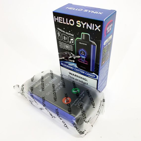 Hello Synix 30000. Черничная Сладкая Вата (Blueberry Cotton Candy) | Зображення 1