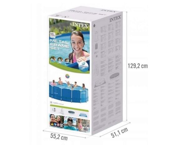 Intex 28242, каркасный бассейн 457 x 122 см Metal Frame Pool (Bestway 56438) | Зображення 6