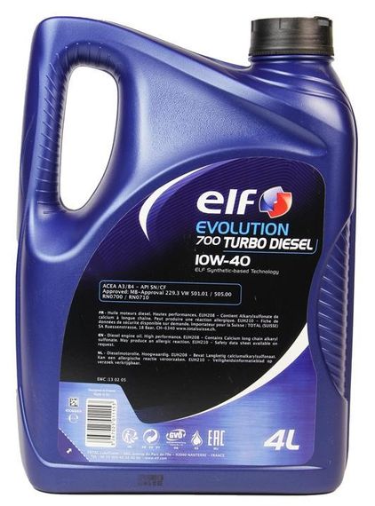 Моторное масло Elf Evolution 700 Turbo Diesel 10W-40, 4л 216673 | Зображення 1