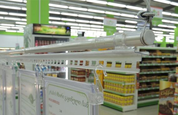 Підвісна система Fixline 1м з перфорованим профілем та пластикоми рамками, Синий, А4 | Зображення 3