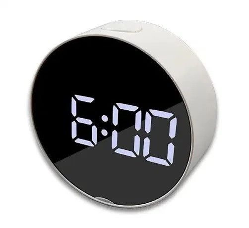 Настольные электронные зеркальные LED часы DT-6505 с будильником, календарем и термометром | Зображення 1