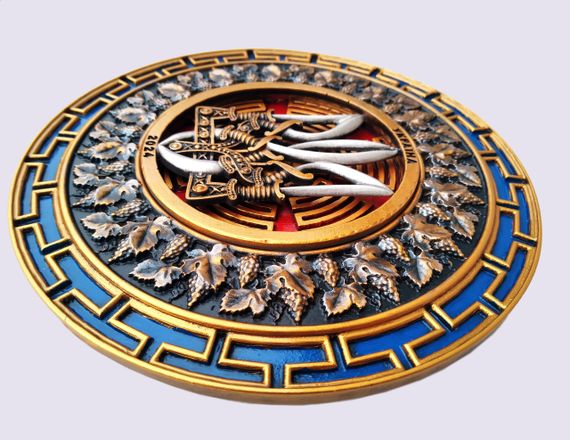 Патриотическое панно с украинской символикой диаметр 170 мм | Зображення 2