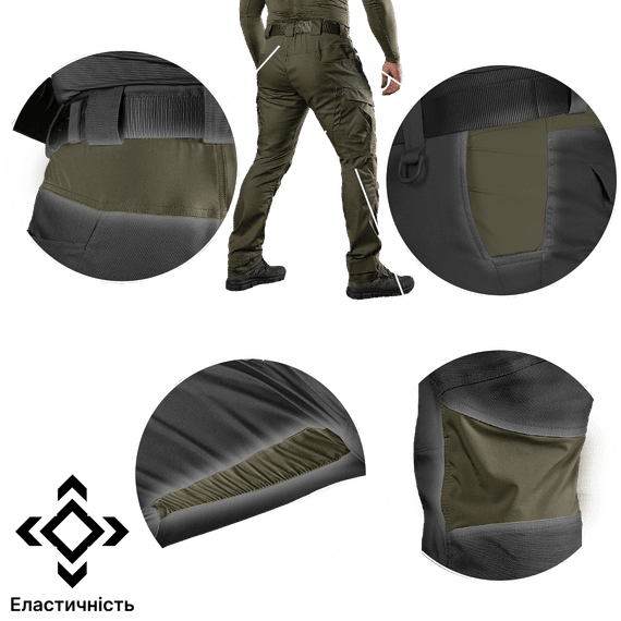Штани Спартанець Canvas Олива (8085), M | Зображення 3