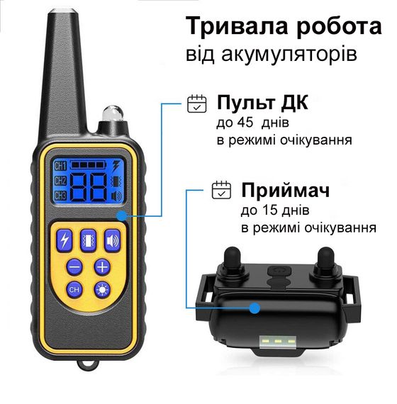 Ошейник для дрессировки собак iPets DTC-800, с 3-мя ошейниками для 3-х собак, водонепроницаемый | Зображення 2