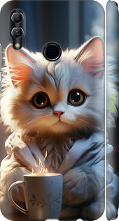 Чохол на Huawei Honor 10 Lite Білий кіт "5646m-1618-2448"
