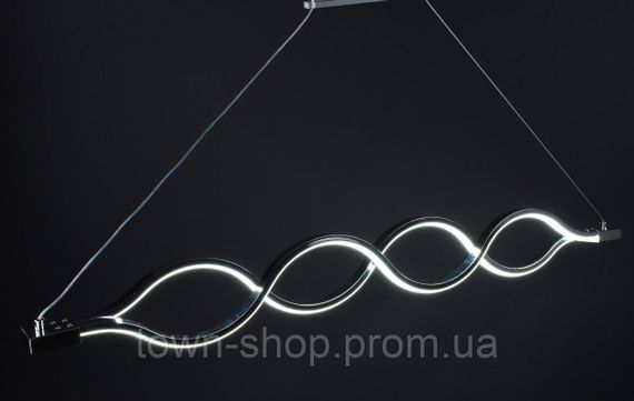 Люстра потолочная LED H33L-1200-ch Хром 30-110х6х122 см. | Зображення 3