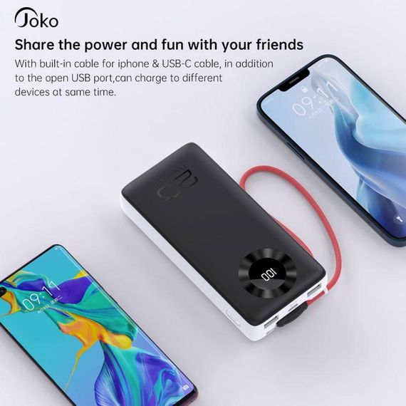 Портативна мобільна батарея Konfulon JOKO J08 20000mAh з підтримкою QC 3.0 та PD 3.0 (47215-J08_696) | Зображення 7