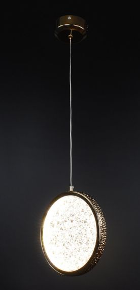 Люстра світлодіодна підвісна LED світильник для квартири на стелю лед 26617 Золото 25-180х21х21 см. | Зображення 1