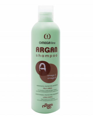 Высокопитательный шампунь с маслом арганы для длинношерстных пород. Omega Argan shampoo 250мл