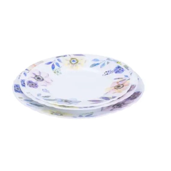 Столовый сервиз фарфоровый на 6 персон 18 предметов Белый HP-7-717 | Зображення 2