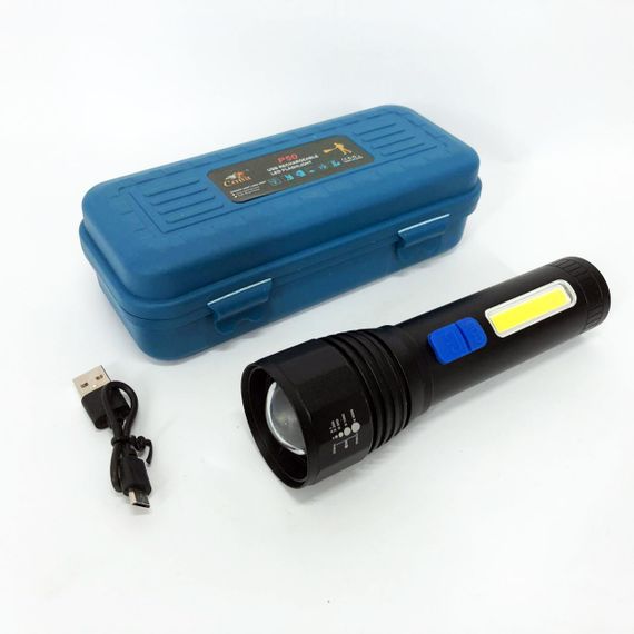 Тактичний ліхтар ручний CB-C11-P50-COB, Яскравий тактичний ліхтарик, Зручний ручний ліхтар BK-42 | Зображення 7