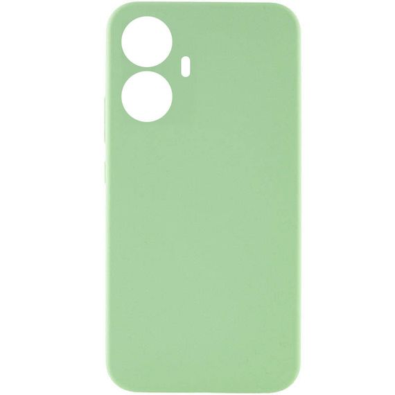 Чохол Silicone Cover Lakshmi Full Camera (AAA) для Realme C55 М'ятний / Mint