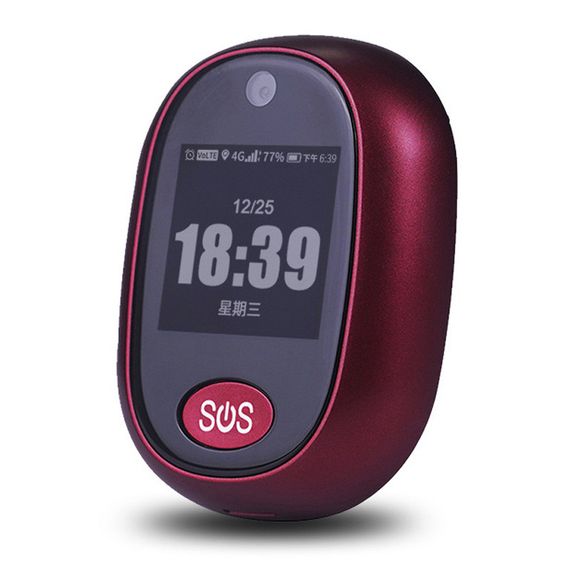 Трекер GPS V45 Tracker Pendant with display SIM (4GLTE with 2GGSM fallback) 600mAh Red | Зображення 2