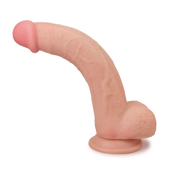 Фаллоимитатор - Sliding-Skin Dual Layer Dong 9" Flesh Sex Aura | Зображення 5