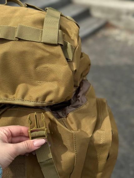 Рюкзак Койот тактичний Каркасний 80л Coyote Алюмінієва рама | Зображення 8