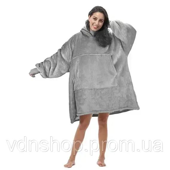 Толстовка-плед з капюшоном для чоловіка та жінки - / Плед жіноча толстовка, худи | Зображення 5