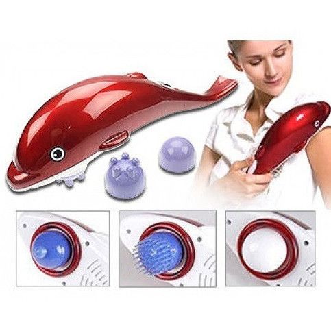 Масажер для тіла, рук та ніг Dolphin Дельфін. SO-798 Колір: червоний | Зображення 1