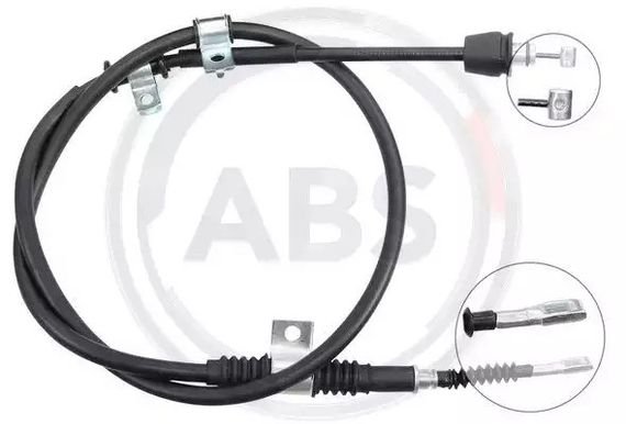 Трос ручного гальма задній Cerato 04-11 L (1552/1390), A.B.S. (K12090)