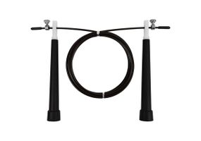 Швидкісна скакалка EasyFit Speed ​​Cable Rope 3 м зі сталевим тросом чорна (EF-2039-BK)