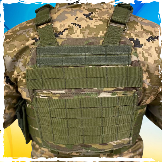 Плитоноска lungrad. Броненоска. Кріплення моллі. Плитоноска військова. Плитоноска для ЗСУ | Зображення 2