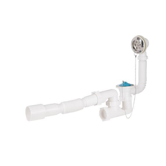 Сифон для ванны Lidz (WHI) 60 03 V002 00 с ревизией (выход 50 мм)