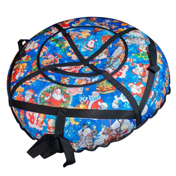 Тюбінг для катання 100 см "Новий рік" (Оксфорд, ПВХ) ватрушка надувна | Зображення 2