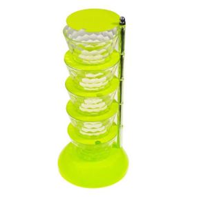 Організатор для спецій на 5 відділень Зелений