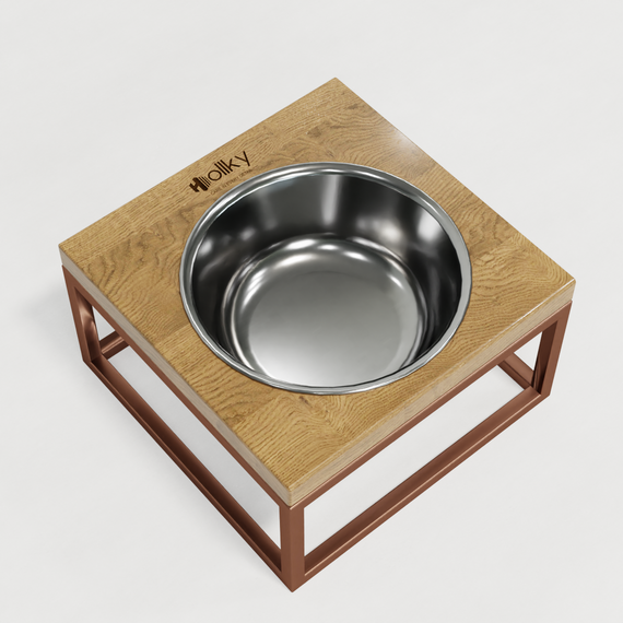 Миска на подставке для кошек и средних собак Hollky Base Solo M (1 × 0,8 л) Solo M-212110-GLNT | Зображення 3