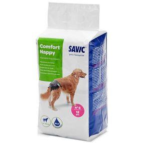 Одноразовые подгузники для собак Savic Comfort Nappy, 46-56 см