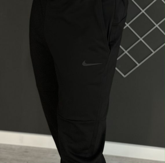 Комплект 3 в 1 Демісезонний спортивний костюм Nike кофта на змійці хакі + чорні штани (двонитка) + Футболка чорна Nike | Зображення 4