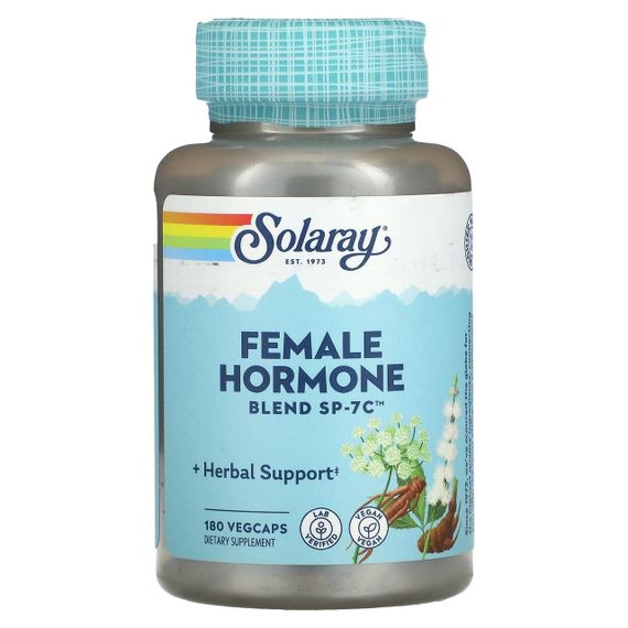 Суміш жіночих гормонів, Female Hormone Blend SP-7C, Solaray, 180 капсул