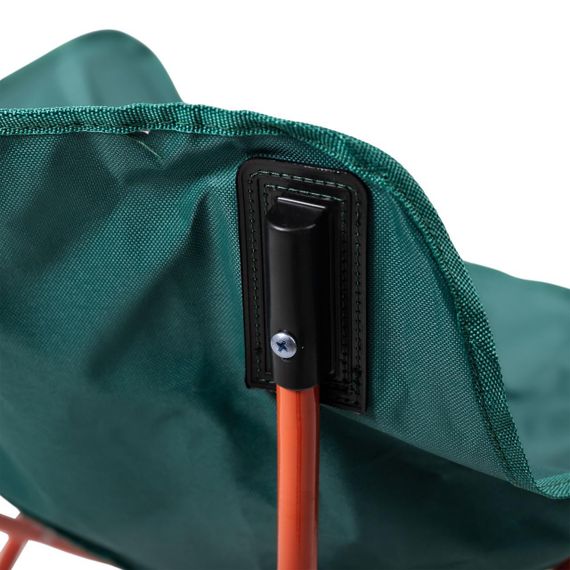 Розкладне крісло туристичне 47х58х70 см на природу для пікніка рибальське крісло з кишенею Зелене | Зображення 6