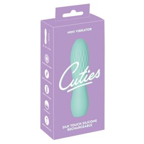 Вибратор с рельефом Cuties 3, мятный sexstyle