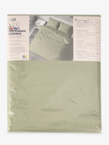 Постільна білизна Півтораспальна Soft Wash LeLIT P-0212 150х215 см Оливковий shop (2000000310534) | Зображення 3