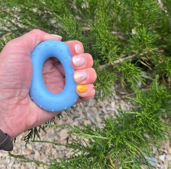 Еспандер кистьовий силіконовий PowerPlay PP-4338 Hand Grip Light 15 кг Блакитний (PP_4338_Blue_15kg) | Зображення 1