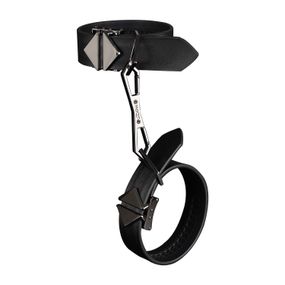 Фіксатори для рук та ніг LOCKINK Wristcuffs/Anklecuffs, чорні, натуральна шкіра