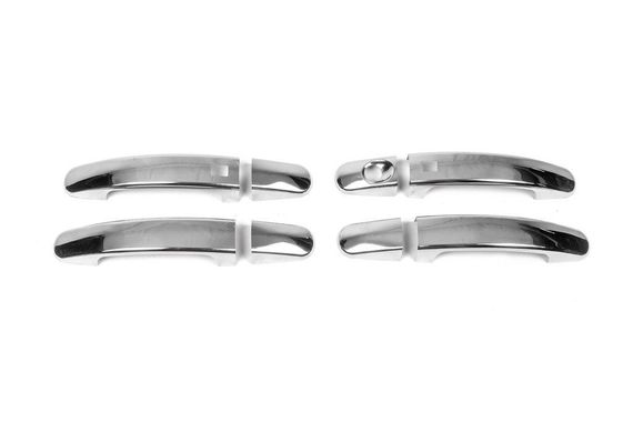 Накладки на ручки (4 шт., нерж.) З чіпом, OmsaLine - Італійська нержавійка для Ford Focus III 2011-2017 рр. | Зображення 2