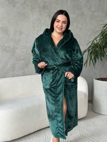 Женский махровый халат батал (3203) 2XL