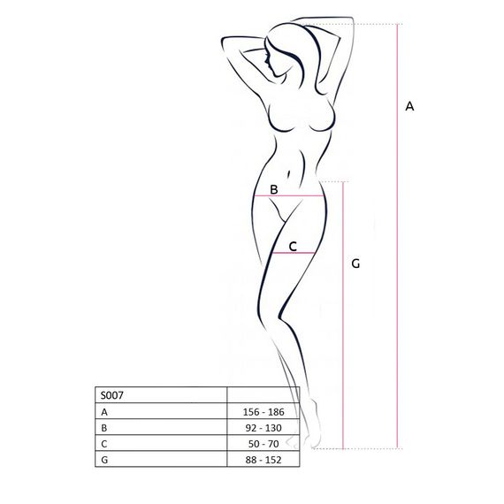 Колготки-бодістокінги з відкритим доступом Passion S017 One Size, White, імітація панчіх та пояса | Зображення 3