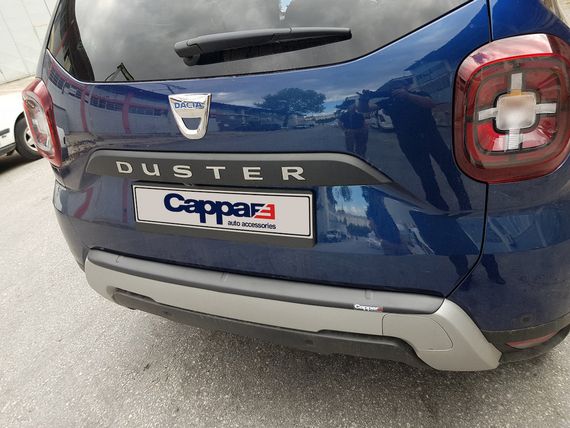 Накладка на задній бампер EuroCap (ABS) для Dacia Duster 2018-2024 рр | Зображення 3