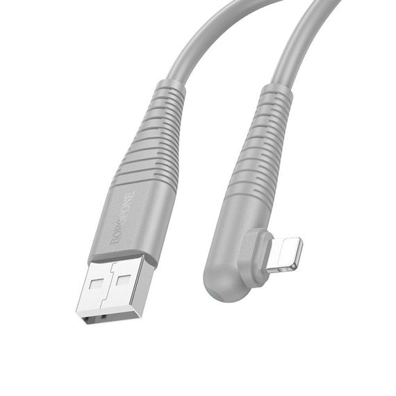 Кабель USB Borofone BX105 Corriente Lightning 2.4A Колір Бiлий | Зображення 6