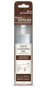 Гель для чистки зубов TropiClean (Тропиклин)  Enticers Teeth Cleaning Gel No Brush -59мл Копчена яловича грудка