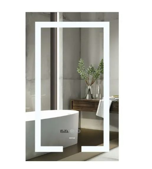 Дзеркало Mixxus ARD MR06-60x80 з LED Touch, Anti-fog, димером, регулюванням яскравості, годинником (MI6929)