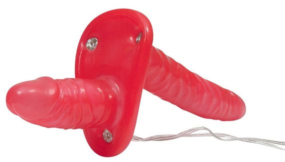 Страпон - Bad Kitty Vibrating Strap-On Duo | Зображення 3