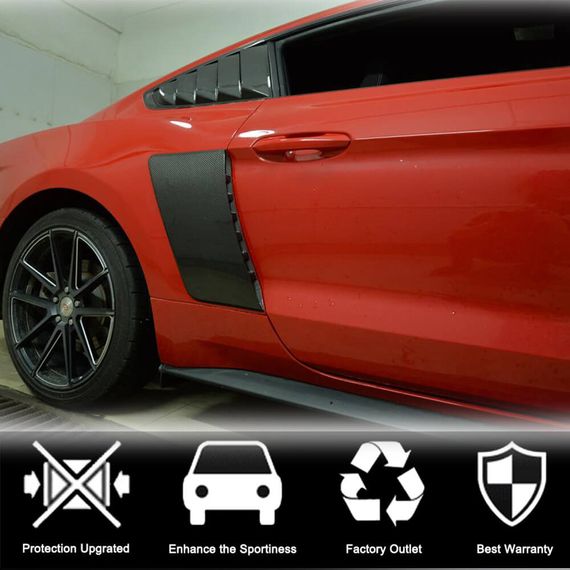 Накладки на задні крила (2015-2017, Карбон) для Ford Mustang рр | Зображення 2