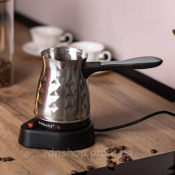 Електротурка Sokany кавоварка 600 Вт для дому 500 мл SK-213 | Зображення 1