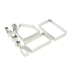 Формы для печенья YR1806-28 из нержавеющей стали 10 предметов/фигурок, Box