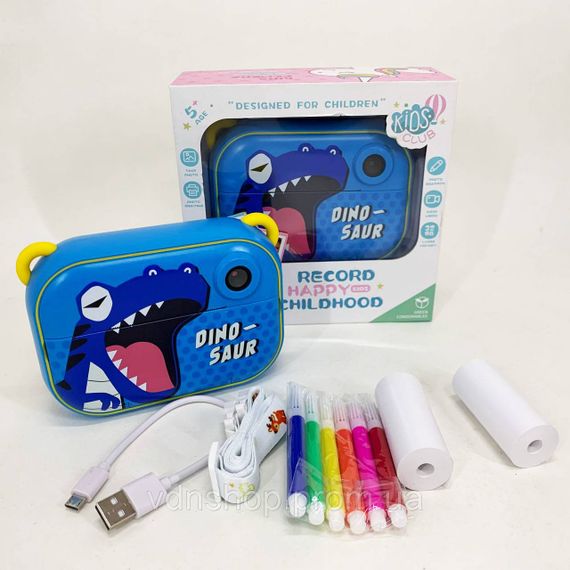 Печать детских фото принтером, Мини-камера для детей, Фотоаппарат принтер мгновенной печати детский DN-46 | Зображення 6