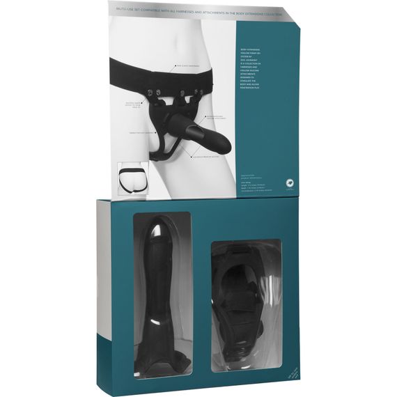 Страпон унісекс Doc Johnson Body Extensions – Be Strong, порожня насадка | Зображення 6