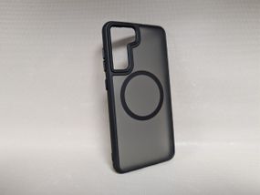 Чохол для Samsung Galaxy S21 FE / Самсунг Гелаксі С21 ФЕ, WAVE, матовий, soft-touch, MagSafe, чорний